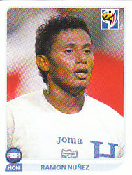 Ramon Nunez Honduras samolepka Panini World Cup 2010 #611